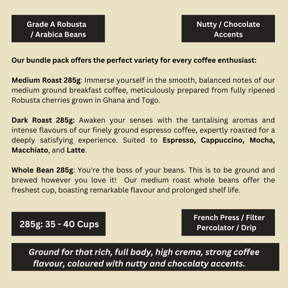 Gold Coast Roasters Speciality Coffee Bundle 3 Pack